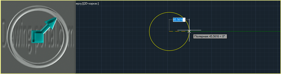 How to create circle in AutoCAD.