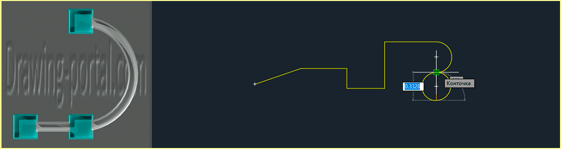 How to draw AutoCAD polyline.